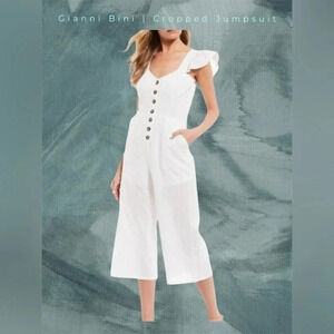 GB | Gianni Bini | Ivory Cropped Jumpsuit | NWT!